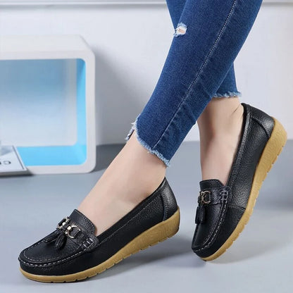 Women's Leather Breathable Moccasins Shoes