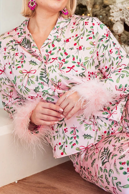 Pink Christmas Heidi Cute Pajamas