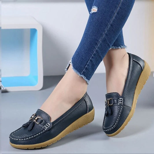 Women's Leather Breathable Moccasins Shoes