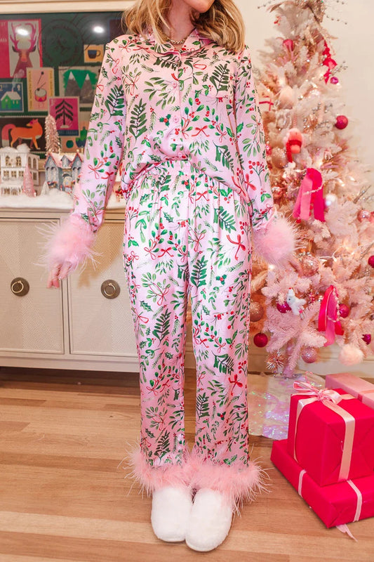 Pink Christmas Heidi Cute Pajamas