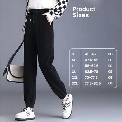 Women Composite Fleece-lined Thick Pants