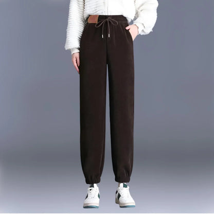 Women Composite Fleece-lined Thick Pants