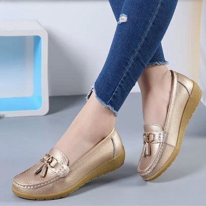 Women's Leather Breathable Moccasins Shoes