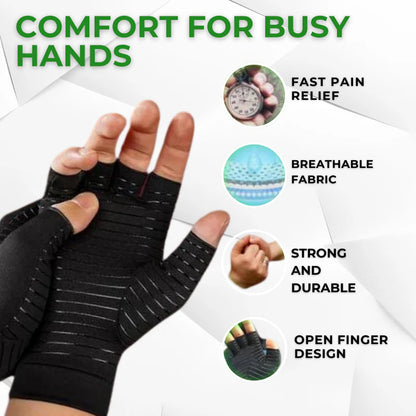 Copper Therapy Gloves for Hand Pain