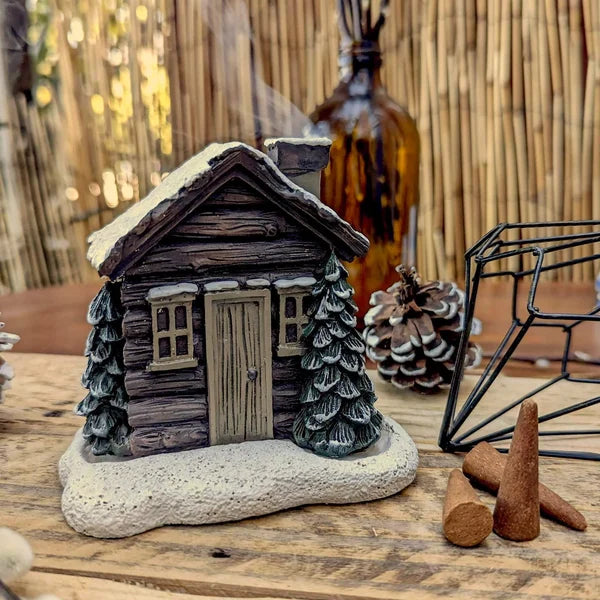 Log Cabin Incense Burner